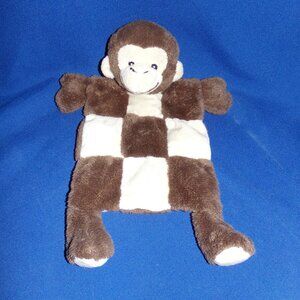 Quilted Monkey Plush Squeeky - Squeaky Dog Toy - Brown & Tan